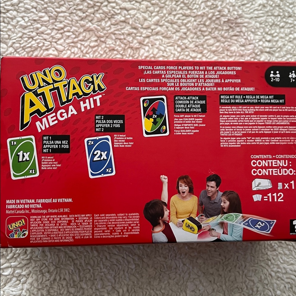 Mattel UNO Attack Mega Hit Game - Red, Yellow, Black - Picture 2 of 6